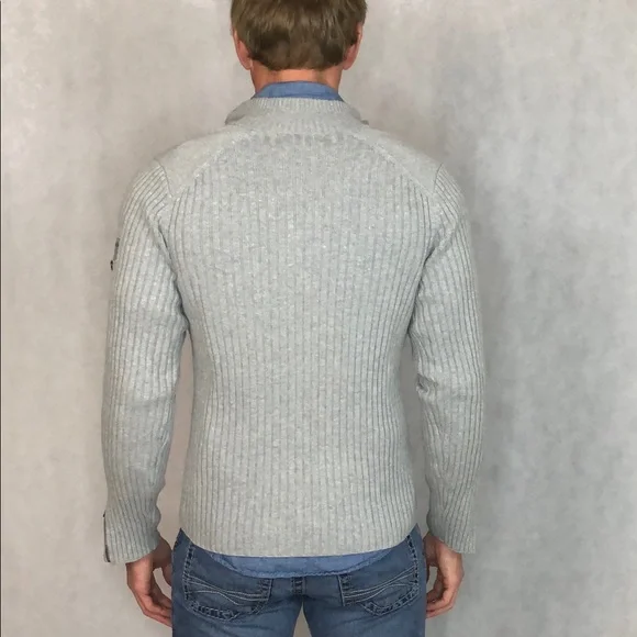 Express men, Gray, pull over sweater, size small - Picture 4 of 6